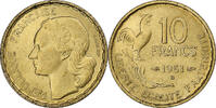 France 10 Francs Guiraud, Beaumont-Le-Roger, Cupro-Aluminium -