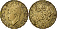 Monaco 50 Francs Rainier III, Paris, Cupro-Aluminium -
