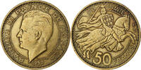 Monaco 50 Francs Rainier III, Paris, Cupro-Aluminium -
