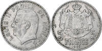 Monaco 5 Francs Louis II, Paris, Aluminum, Gadoury:MC135 -