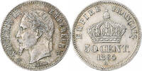 France 50 Centimes Napoleon III, Paris, Silver, Gadoury:417 -
