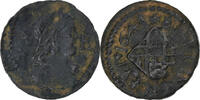 Spain Ardite Principality of Catalonia, Louis XIV, Barcelona, Copper -
