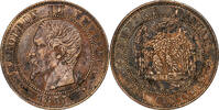 France 2 Centimes Napoleon III, Paris, Bronze, Gadoury:103 -
