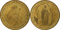 France Tourist token Lourdes, Lampes allumées, Nordic gold -
