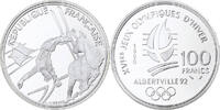 France 100 Francs 1992 Olympics, Albertville, Free-style Skiing, MDP -