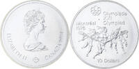 Canada 10 Dollars Elizabeth II, Montréal XXI Olympiade, Ottawa, Silver -