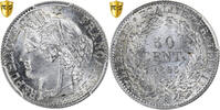 France 50 Centimes Cérès, Paris, Silver, PCGS, MS(65-70) -