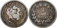 France 2 Francs Louis-Philippe, Rouen, Silver, Gadoury:520 -