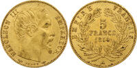 France 5 Francs Napoleon III, Paris, tranche lisse, Gold -