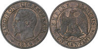 France Centime Napoleon III, Bordeaux, Bronze, Gadoury:86 -