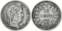 France 25 Centimes Louis-Philippe, Rouen, Silver -