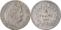 France 1/4 Franc Louis-Philippe, Paris, Silver, Gadoury:355 -