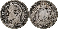 France 2 Francs Napoleon III, Paris, Silver, Gadoury:527 -