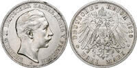 Kingdom of Prussia 3 Mark Wilhelm II, Berlin, Silver, KM:527 -