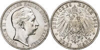 Kingdom of Prussia 3 Mark Wilhelm II, Berlin, Silver, KM:527 -