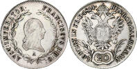 Austria 20 Kreuzer Franz I, Vienna, Silver, KM:2142 -