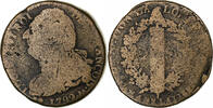 France 2 sols François Louis XVI, Metz, Bronze -