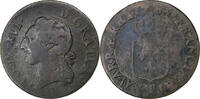 France 1/2 Sol Louis XVI, Nantes, Copper, Gadoury:349 -