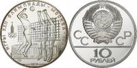 Russia 10 Roubles Volleyball, Leningrad, Proof, Silver -