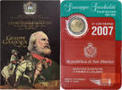 San Marino 2 Euro Giuseppe Garibaldi, FDC, Rome, Bi-Metallic -