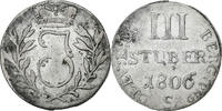 Germany 3 Stüber Grand Duchy of Berg, Joachim Murat, Billon, KM:10 -