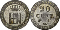Germany 20 Centimes Kingdom of Westphalia, Jérôme Bonaparte, Kassel, Billon -