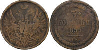 Russia 3 Kopeks Nicholas I, Ekaterinbourg, Copper, KM:151.1 -