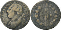 France 12 Deniers Louis XVI, Paris, Copper, Gadoury:15 -