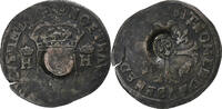 France Quinzain (Douzain contremarqué) Louis XIII, Copper -