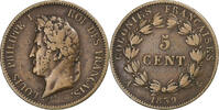 FRENCH COLONIES 5 Centimes French colonies, Louis-Philippe I, Paris, Bronze -