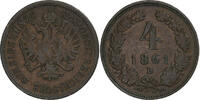 Austria 4 Kreuzer Franz Joseph I, Kremnica, Copper, KM:2194 -