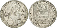 France 20 Francs Turin, Paris, Silver, Gadoury:852, KM:879 -