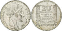 France 20 Francs Turin, Paris, Silver, Gadoury:852, KM:879 -