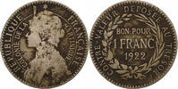 Martinique Franc Paris, Copper-nickel, KM:41 -