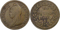 France Decime Dupré, Paris, Coq/Corne, Copper -