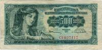 Yugoslavia 500 Dinara Banknote, 1955-05-01, KM:70 -