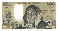 France 500 Francs Pascal, B.111, Fayette:71.21, KM:156e -