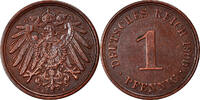 GERMANY - EMPIRE Pfennig Coin, Wilhelm II, Berlin, Copper -