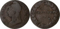 France 5 Centimes Dupré, Copper, Gadoury:126 -