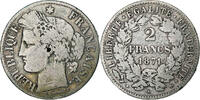 France 2 Francs Cérès, Paris, Silver, KM:817.1 -