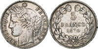 France 5 Francs Cérès, Bordeaux, Silver, KM:818.1 -