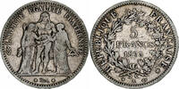 France 5 Francs Hercule, Bordeaux, Silver, Gadoury:745a -