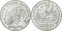 France 100 Francs Rene Descartes, Pessac, Silver -