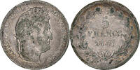 France 5 Francs Louis-Philippe, Rouen, Silver, Gadoury:678 -
