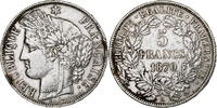 France 5 Francs Cérès, Paris, Silver, Gadoury:743, KM:818 -