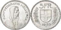 Switzerland 5 Francs Herdsman, Bern, Silver, KM:40 -