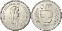 Switzerland 5 Francs Herdsman, Bern, Silver, KM:40 -