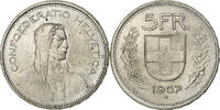 Switzerland 5 Francs Herdsman, Bern, Silver, KM:40 -