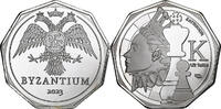 Turkey 1/2 follis Byzantium, Silver plated copper-nickel -
