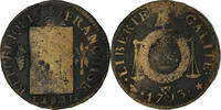 France 1 Sol Coin, Arras, Sol à la balance, Bronze -